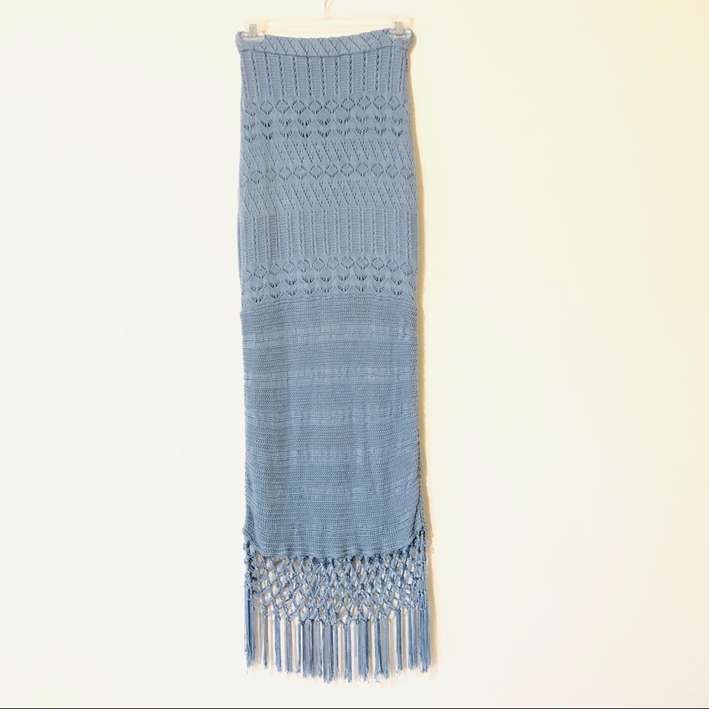 House of Harlow 1960 x Revolve Crochet Maxi Skirt